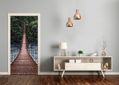 Selbstklebendes wandbild an der wand Hängebrücke