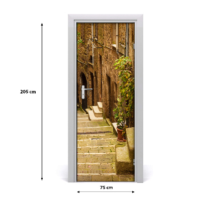 Selbstklebendes wandbild an der wand Italienische straßen