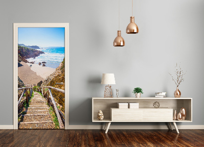 Selbstklebendes wandbild an der wand Der weg zum strand