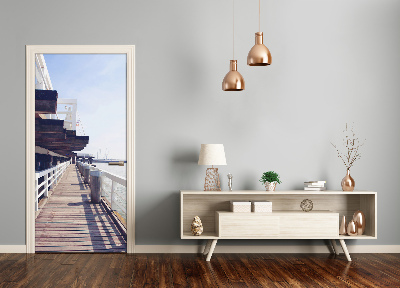 Selbstklebendes wandbild an der wand Die sopot molo