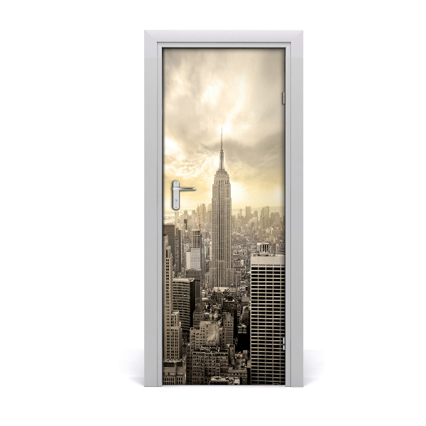 Selbstklebendes wandbild an der wand Manhattan new york city
