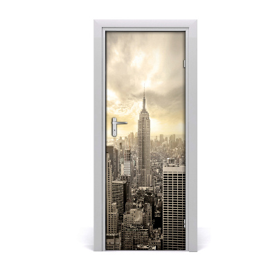 Selbstklebendes wandbild an der wand Manhattan new york city