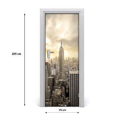 Selbstklebendes wandbild an der wand Manhattan new york city