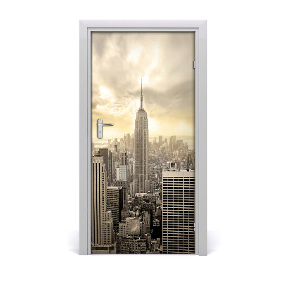 Selbstklebendes wandbild an der wand Manhattan new york city