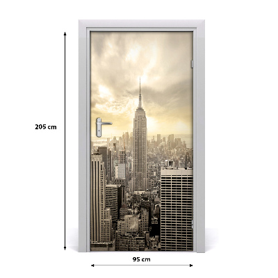 Selbstklebendes wandbild an der wand Manhattan new york city