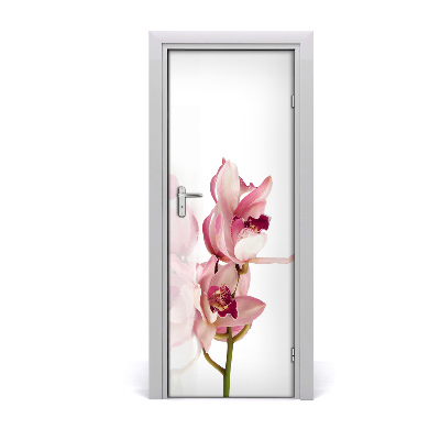 Selbstklebender aufkleber an der tür Rosa orchidee