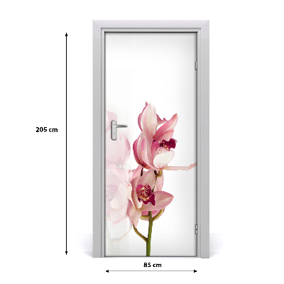 Selbstklebender aufkleber an der tür Rosa orchidee