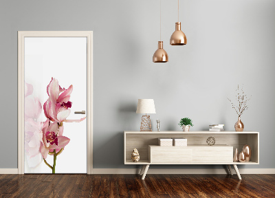 Selbstklebender aufkleber an der tür Rosa orchidee
