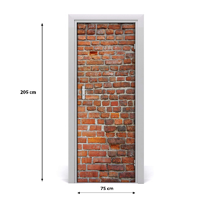 Selbstklebendes wandbild an der wand Ziegelwand