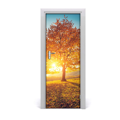 Selbstklebendes wandbild an der wand Herbst-baum