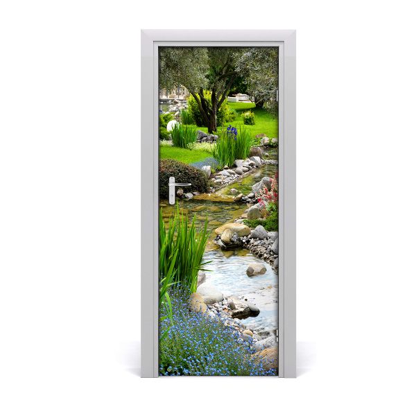 Selbstklebendes wandbild an der wand Asiatischer garten