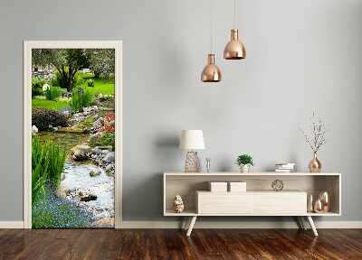 Selbstklebendes wandbild an der wand Asiatischer garten