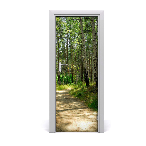 Selbstklebendes wandbild an der wand Birkenwald