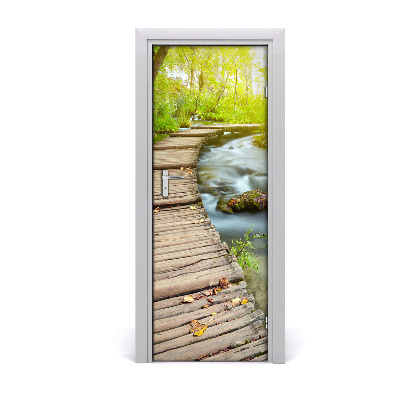 Selbstklebendes wandbild an der wand Der weg in den wald