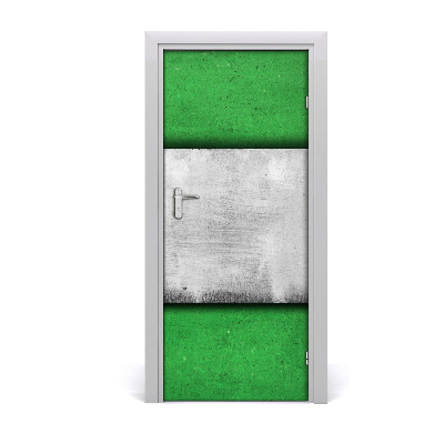 Selbstklebender aufkleber an der tür Grüne wand