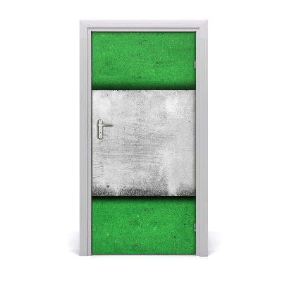 Selbstklebender aufkleber an der tür Grüne wand