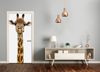 Selbstklebender aufkleber an der tür Giraffe