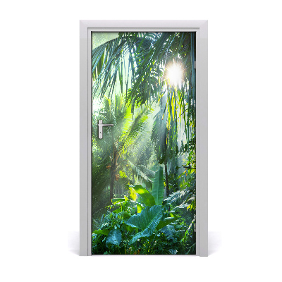 Selbstklebender aufkleber an der tür Tür jungle