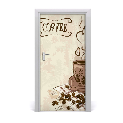 Selbstklebendes wandbild an der wand Aromatischer kaffee