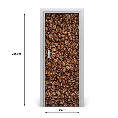 Selbstklebender aufkleber an der tür Kaffeebohnen