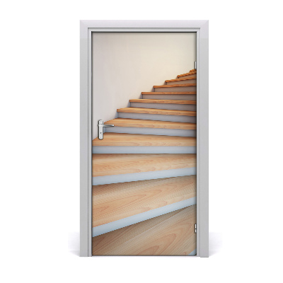 Selbstklebendes wandbild an der wand Treppe straße