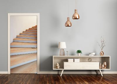 Selbstklebendes wandbild an der wand Treppe straße