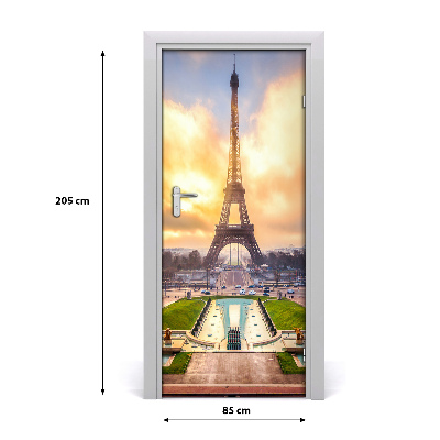Selbstklebendes wandbild an der wand Eiffelturm