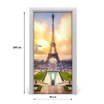 Selbstklebendes wandbild an der wand Eiffelturm