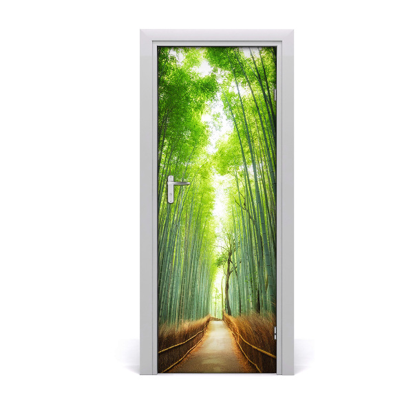 Selbstklebendes wandbild an der wand Weg bambusse