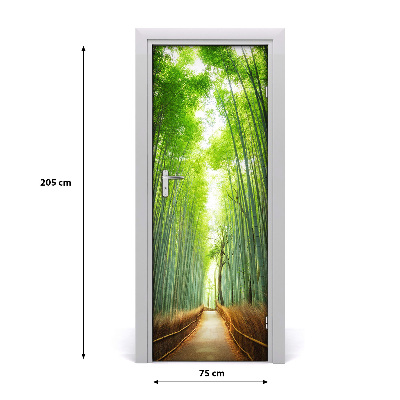 Selbstklebendes wandbild an der wand Weg bambusse
