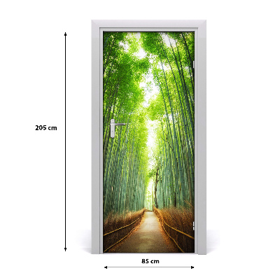 Selbstklebendes wandbild an der wand Weg bambusse
