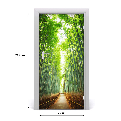 Selbstklebendes wandbild an der wand Weg bambusse