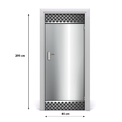 Selbstklebendes wandbild an der wand Metall-hintergrund