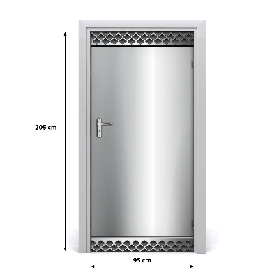Selbstklebendes wandbild an der wand Metall-hintergrund