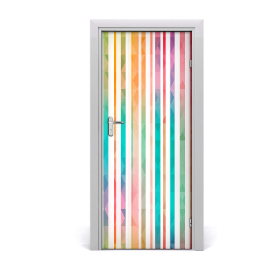 Selbstklebendes wandbild an der wand Bunte streifen