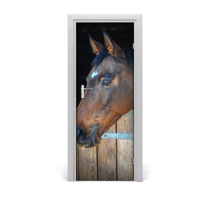 Selbstklebendes wandbild an der wand Pferdekopf