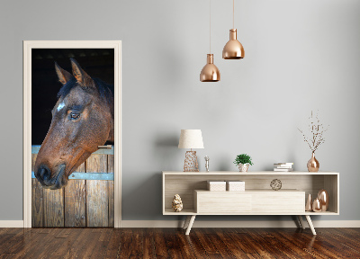 Selbstklebendes wandbild an der wand Pferdekopf
