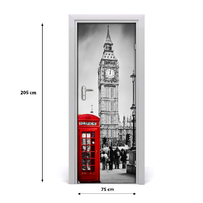 Selbstklebendes wandbild an der wand Big ben, london