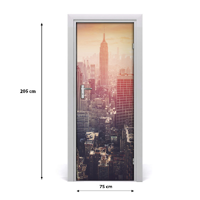 Selbstklebendes wandbild an der wand New york panorama