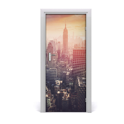 Selbstklebendes wandbild an der wand New york panorama