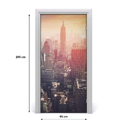 Selbstklebendes wandbild an der wand New york panorama