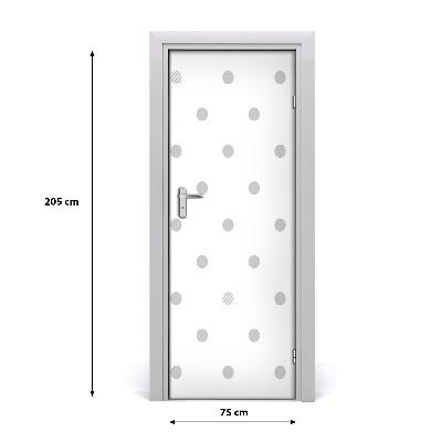 Selbstklebendes wandbild an der wand Punkte und herzen