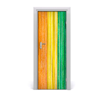 Selbstklebendes wandbild an der wand Bunte streifen