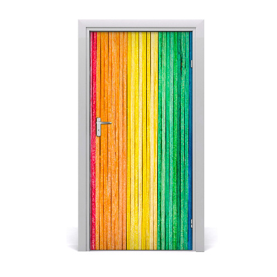 Selbstklebendes wandbild an der wand Bunte streifen
