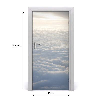 Selbstklebendes wandbild an der wand Flug über den wolken