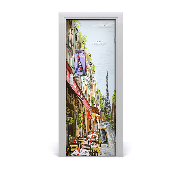 Selbstklebendes wandbild an der wand Eiffelturm