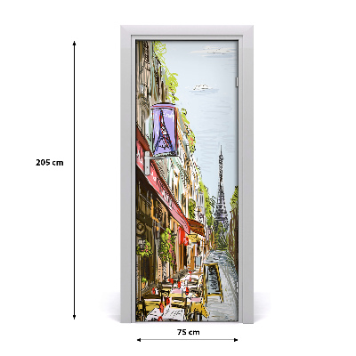 Selbstklebendes wandbild an der wand Eiffelturm