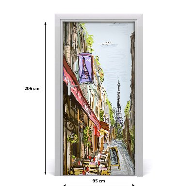 Selbstklebendes wandbild an der wand Eiffelturm