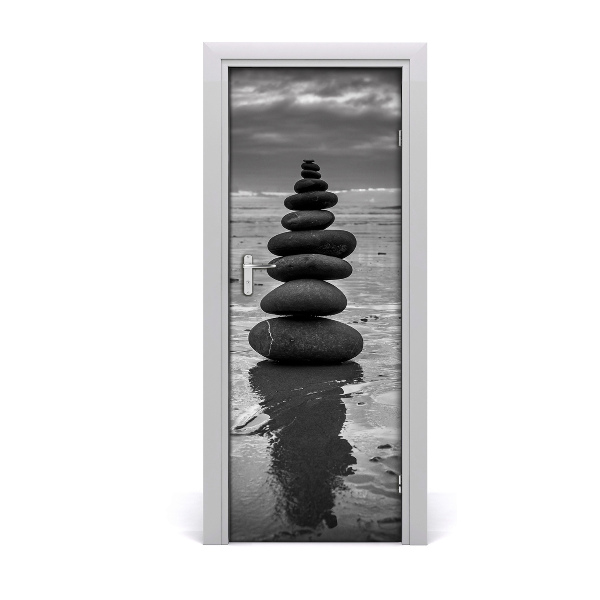 Selbstklebendes wandbild an der wand Steine am strand