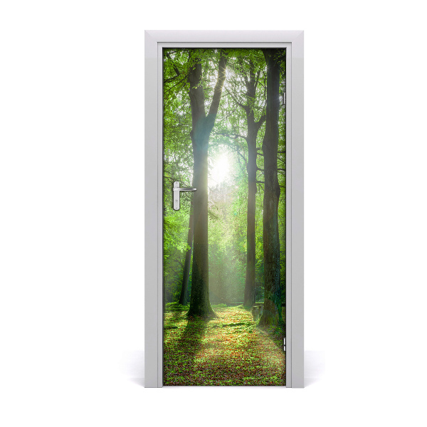 Selbstklebendes wandbild an der wand Sun im wald